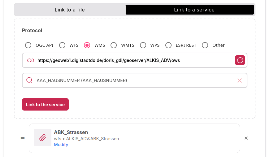 Linking services