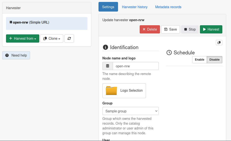Simple URL harvester