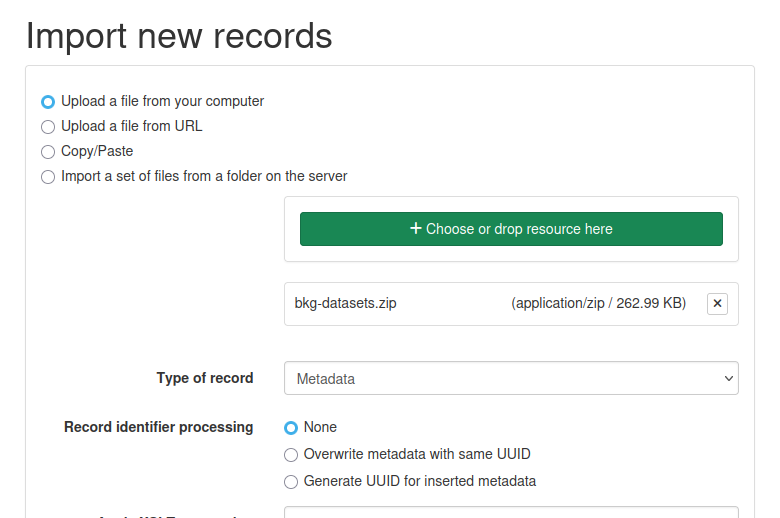 Upload from your computer
